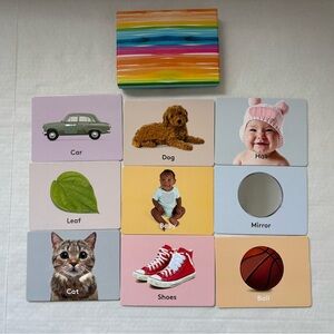 Lovevery Things I See Texture Cards Flash First Words Educational Learning Baby